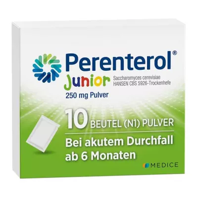 PERENTEROL Junior 250 mg pulverpåse, 10 st PERENTEROL Junior 250 mg pulverpåse, 10 st