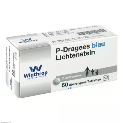 P Dragees blå, 50 st P Dragees blå, 50 st