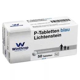 P tabletter blå 8 mm division, 50 st