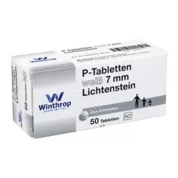 P tabletter vita 7 mm division, 50 st