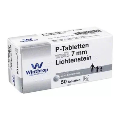 P tabletter vita 7 mm division, 50 st