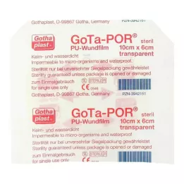 GOTA-POR PU Sårfilm 10x6 cm sterilt plåster, 1 st
