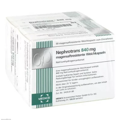 NEPHROTRANS 840 mg enterokapslar, 100 st NEPHROTRANS 840 mg enterokapslar, 100 st