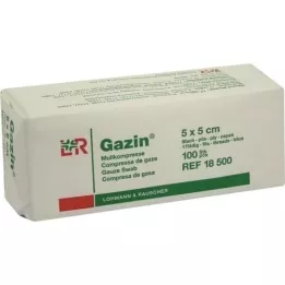 GAZIN Gasbinda comp.5x5 cm icke-steril 8x Op, 100 st