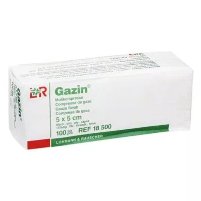 GAZIN Gasbinda comp.5x5 cm icke-steril 8x Op, 100 st