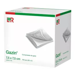 GAZIN Gasbinda komp.7,5x7,5 cm icke-steril 8x Op, 100 st