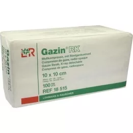 GAZIN Gasbinda komp.10x10 cm icke-steril 16x RK, 100 st