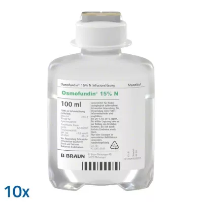 Osmofundin 15% N Ecoflac Pl. infusionslösning, 10X100 ml