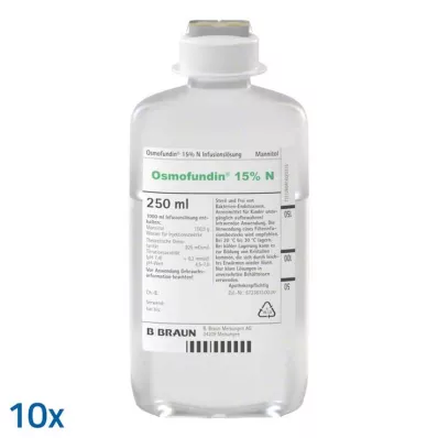 Osmofundin 15% N Ecoflac Pl. lösning för infusion, 10X250 ml
