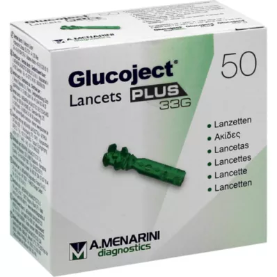 GLUCOJECT Lancetter PLUS 33 G, 50 st