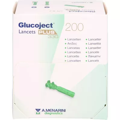 GLUCOJECT Lancetter PLUS 33 G, 200 st
