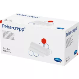 PEHA CREPP Fixeringsbandage 8 cmx4 m komp.verp., 100 st