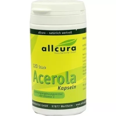 ACEROLA KAPSELN naturligt C-vitamin, 120 st