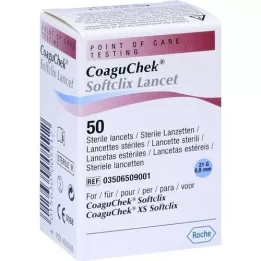 COAGUCHEK Softclix-lansett, 50 st