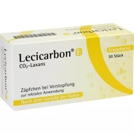 LECICARBON E CO2 Laxans suppositorier för vuxna, 30 st