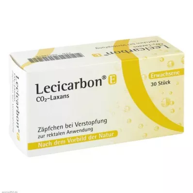 LECICARBON E CO2 Laxans suppositorier för vuxna, 30 st