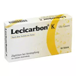 LECICARBON K CO2 Laxans suppositorier för barn, 10 st
