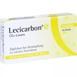 LECICARBON S CO2 Laxans Suppositorier, 10 st