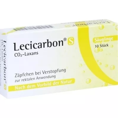 LECICARBON S CO2 Laxans Suppositorier, 10 st
