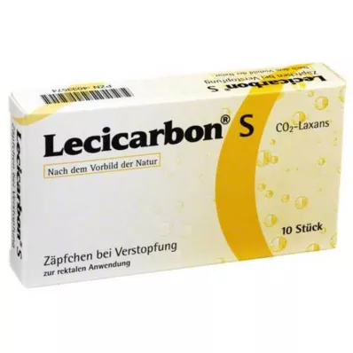 LECICARBON S CO2 Laxans Suppositorier, 10 st