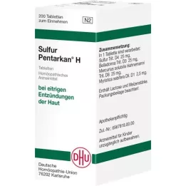 SULFUR PENTARKAN H tabletter, 200 st