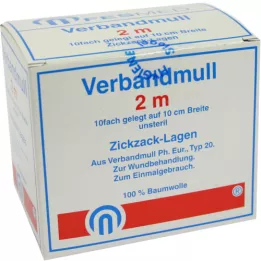 VERBANDMULL 2x1 m sicksack BW 20/100 osteril, 1 st