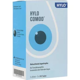HYLO-COMOD Ögondroppar, 2X10 ml
