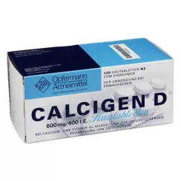 CALCIGEN D 600 mg/400 I.U. Tuggtabletter, 120 st