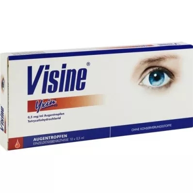 VISINE Yxin ED Pipetter för engångsdos, 10X0,5 ml