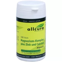 MAGNESIUM KOMPLEX m.Zink+Kalcium Kapslar, 100 Kapslar