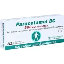 PARACETAMOL BC 500 mg tabletter, 20 st