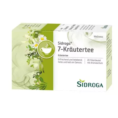 SIDROGA Wellness 7-ört te filterpåse, 20X2,0 g