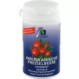 PREISELBEERE Amerikanska 400 mg kapslar, 60 st