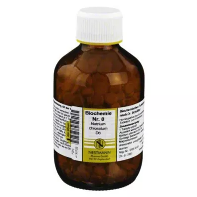 BIOCHEMIE 8 Natrium chloratum D 6 tabletter, 1000 st BIOCHEMIE 8 Natrium chloratum D 6 tabletter, 1000 st