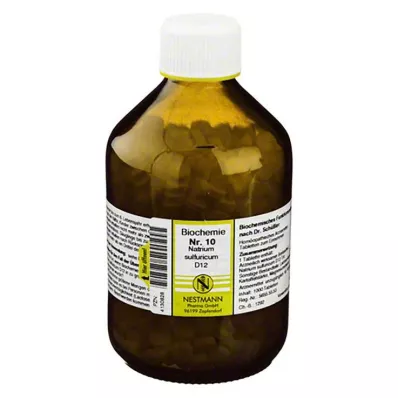 BIOCHEMIE 10 Natrium sulfuricum D 12 tabletter, 1000 st