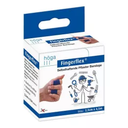 FINGERFLEX 2,5 cmx4,5 m blå latexfri, 1 st