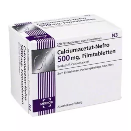 CALCIUMACETAT NEFRO 500 mg filmdragerade tabletter, 200 st
