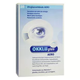 OKKLUGLAS Glasförband för flygplansur, 20 st