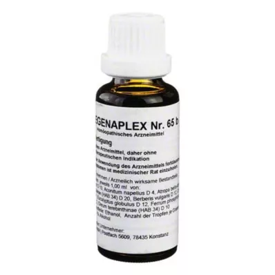 Regenaplex No.65 b droppar, 30 ml Regenaplex No.65 b droppar, 30 ml