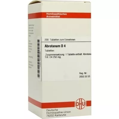 ABROTANUM D 4 tabletter, 200 pc