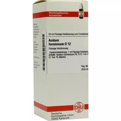 ACIDUM FORMICICUM D 12 Utspädning, 50 ml