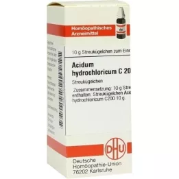 ACIDUM HYDROCHLORICUM C 200 globuli, 10 g