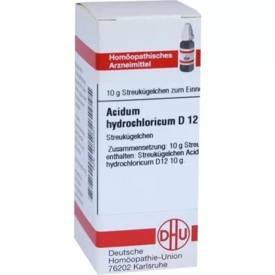 ACIDUM HYDROCHLORICUM D 12 kulor, 10 g