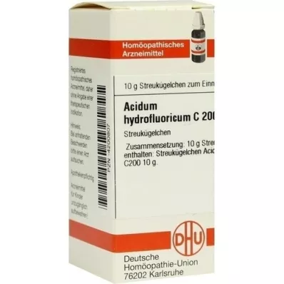 ACIDUM HYDROFLUORICUM C 200 globuli, 10 g