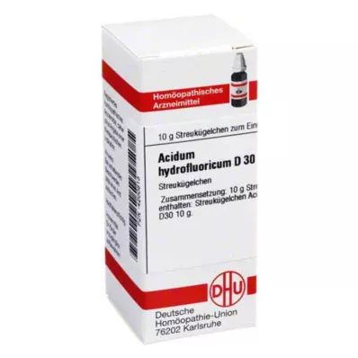 ACIDUM HYDROFLUORICUM D 30 globuli, 10 g
