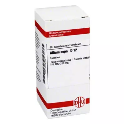 ALLIUM CEPA D 12 tabletter, 80 st