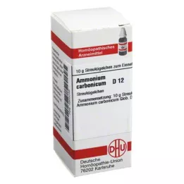 AMMONIUM CARBONICUM D 12 kulor, 10 g