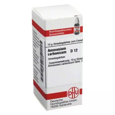 AMMONIUM CARBONICUM D 12 kulor, 10 g