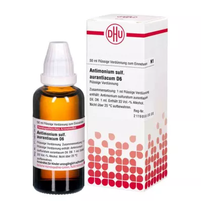 ANTIMONIUM SULFURATUM aurantiacum D 6 Spädning, 50 ml