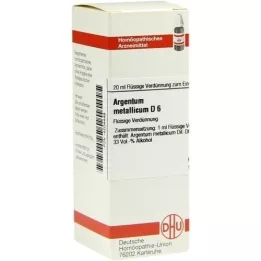 ARGENTUM METALLICUM D 6 Utspädning, 20 ml